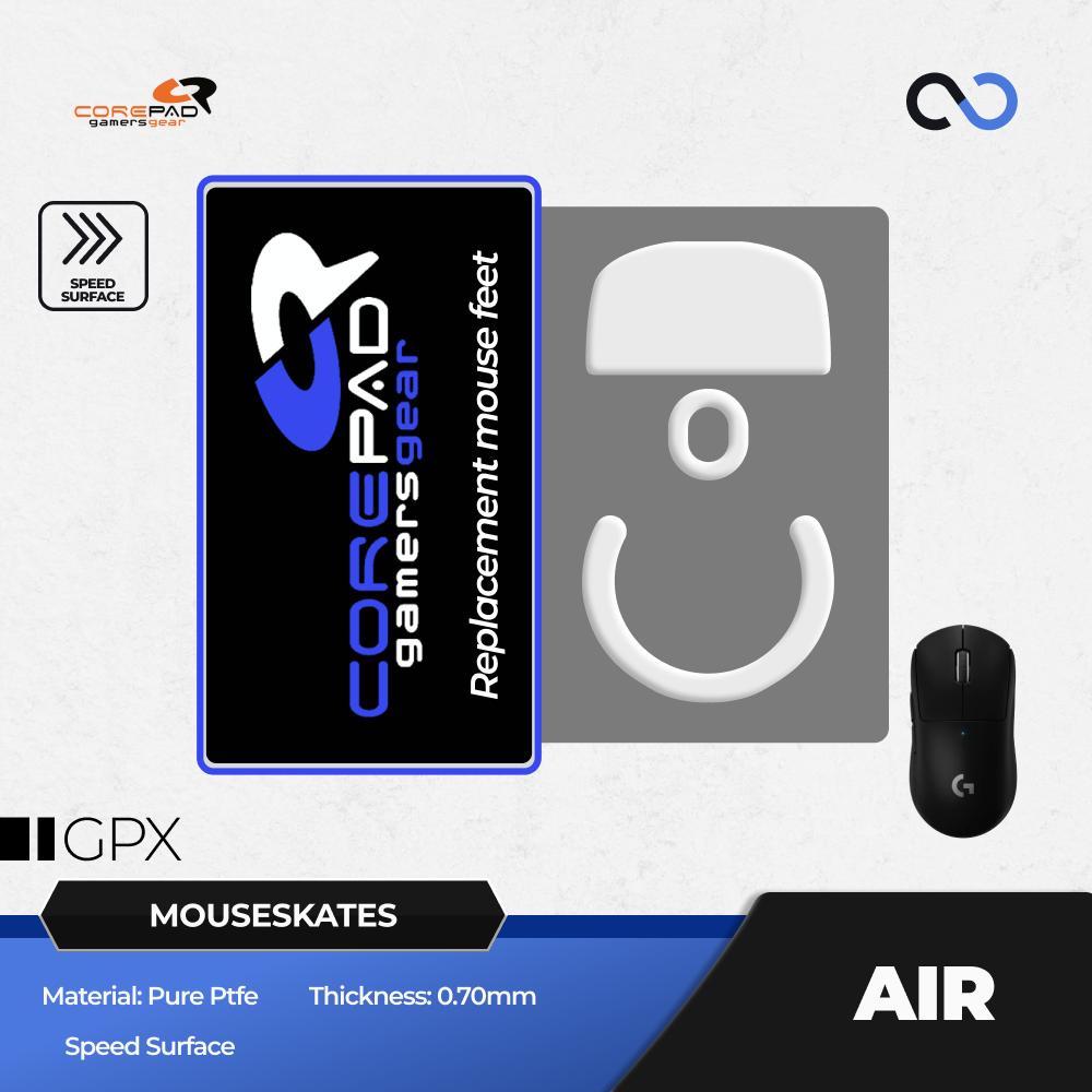 Corepad AIR G Pro X Superlight / GPX PTFE Mouse Feet / Mouse Skate for Cloth Mouse pad (Speed)