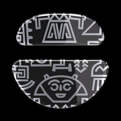 LAMZU INCA Glass Skate / Glass Mouse Feet Kaca for Cloth Mouse pad (Speed)