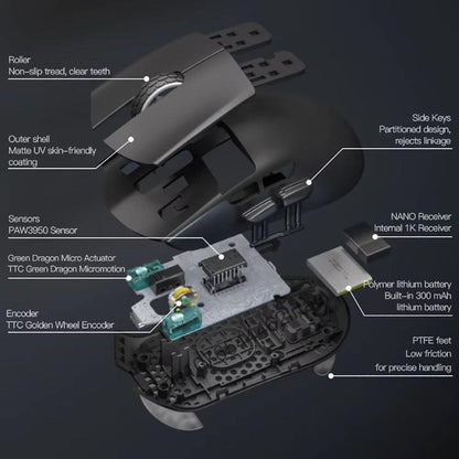 Darmoshark M3 PRO MAX 8k Kiran Wireless Ultra Light Ambi Gaming Mouse