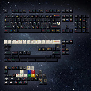FBB SFC 1990 Hiragana Black Keycaps Cherry Profile Dye sub PBT Keycap 171-Keys