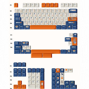 FBB Ichiraku Ramen R2 Keycaps Cherry Profile Dye sub PBT Keycap 145-Keys