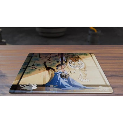Infinity Mice Tora Poron Base Glass Gaming Mousepad Kaca (Control)